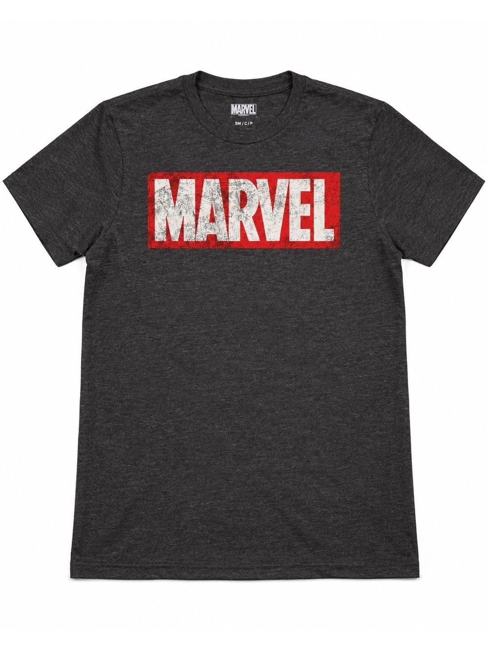 Marvel Classic Distressed Logo Men’s Small Gray Graphic T-Shirt NWT